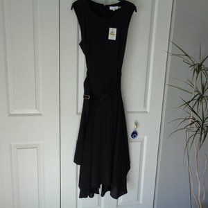 Calvin Klein Belted Handkerchief Dress